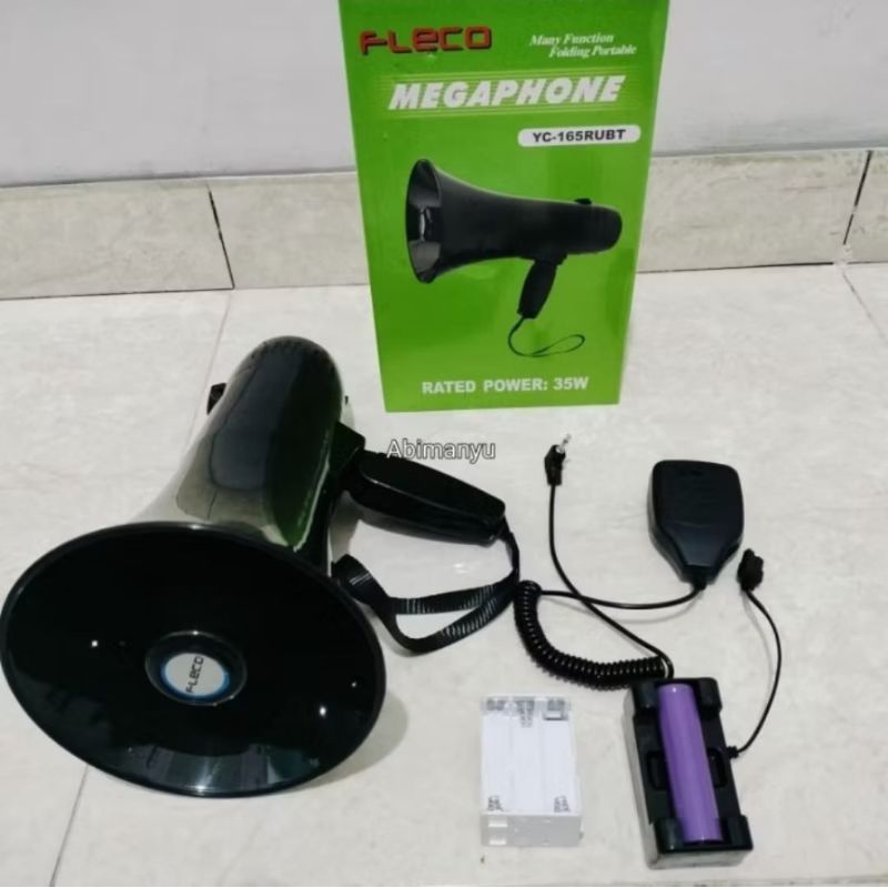 toa megaphone pengeras suara mic pisah YC-165UBTpower 35 watt AC-DC USB MEMORI bluetooth megaphone
