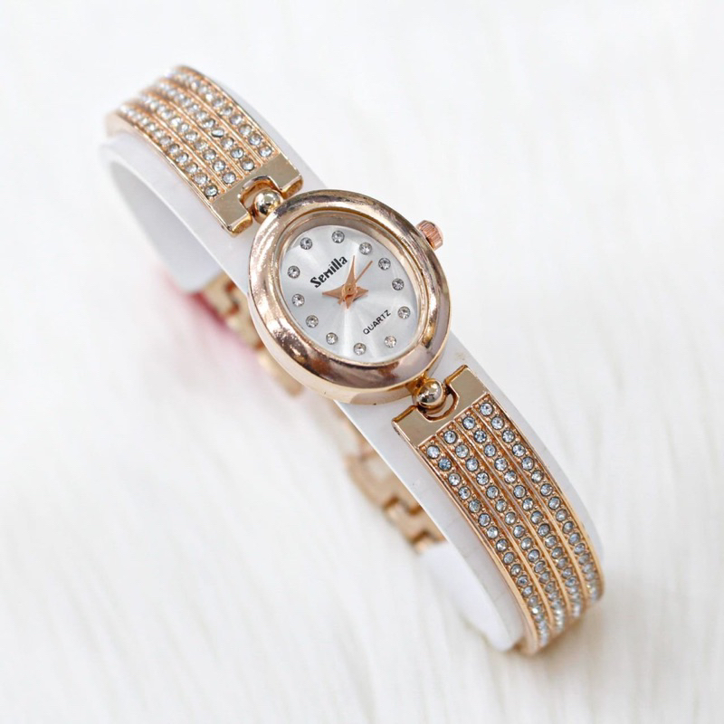 JAM TANGAN SEMILLA GELANG (SWAROVSKI OVAL)
