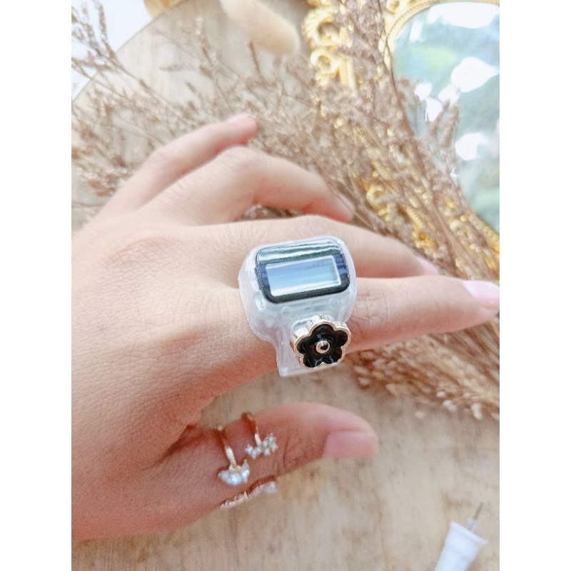 Tasbih digital mini Alarm Transparan Tasbih transparan tasbih cantik tasbih hias tasbih nagita tasbi