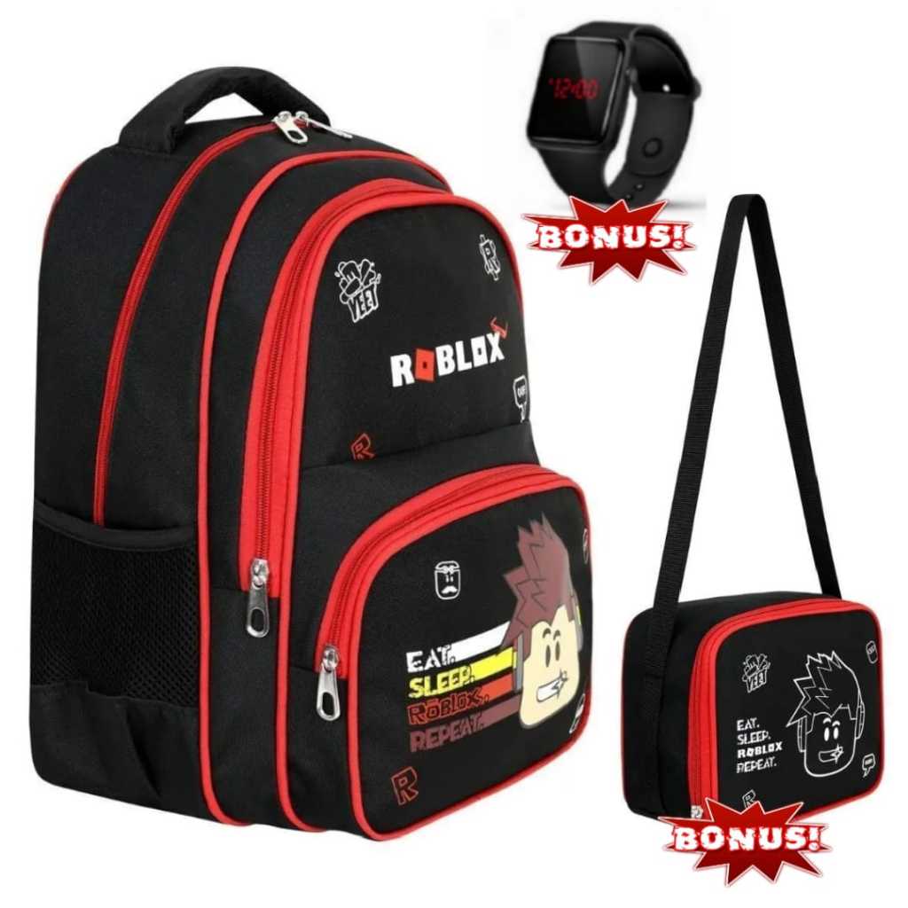tas ransel anak roblox - tas sekolah anak laki-laki dan perempuan tk sd