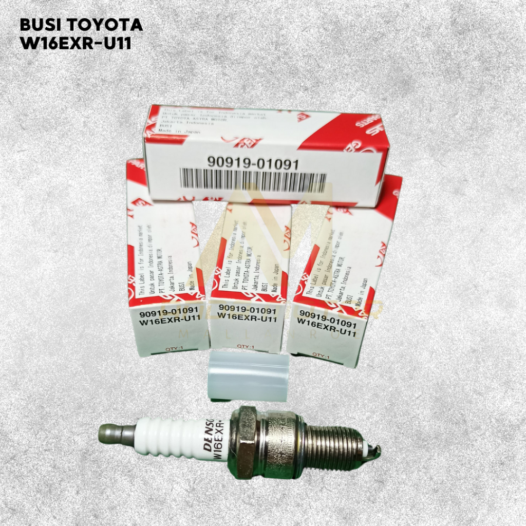 Busi TOYOTA W16EX-U11 untuk Mobil Kijang 7K Efi, LGX Krista, Corolla Twin Cam