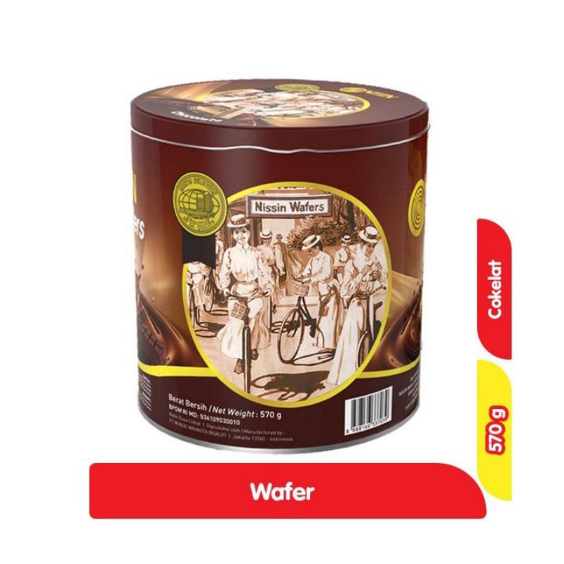 

Nissin wafer cokelat kaleng 570 G