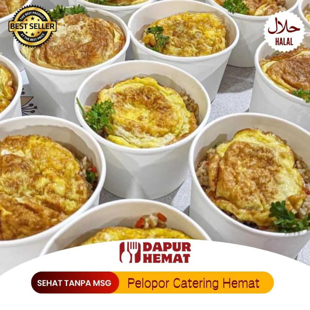 

Dapur Hemat - Nasi Goreng Rice Bowl Paling Murah Enak Makanan Siap Saji Halal/Favorit Acara/Syukuran
