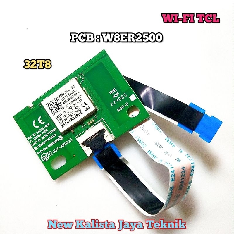 MODUL WI-FI TV TCL 32T8 ORIGINAL W8ER2500 WIFI TV 32T8 MODULE SENSOR WI-FI BLUETOOTH TRANSCEIVER TV 