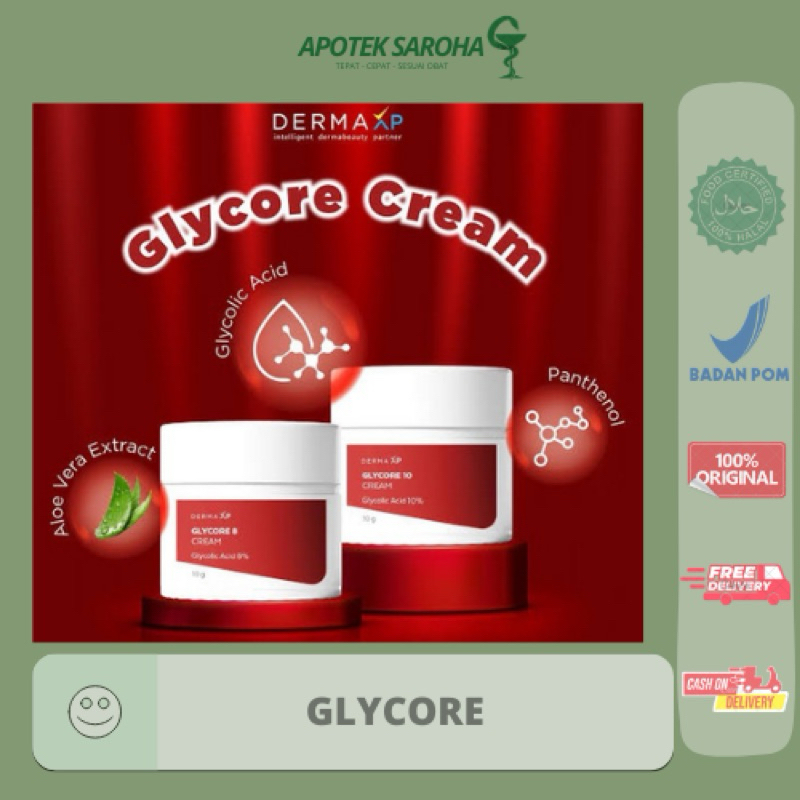 GLYCORE | GLYCORE 10% | GLYCORE 8% | MENYAMARKAN KULIT KUSAM & FLEK HITAM