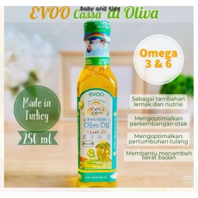 Minyak MPASI EVOO CASA DI OLIVA Zaitun Murni 50ml Extra Virgin Olive Oil BB Booster