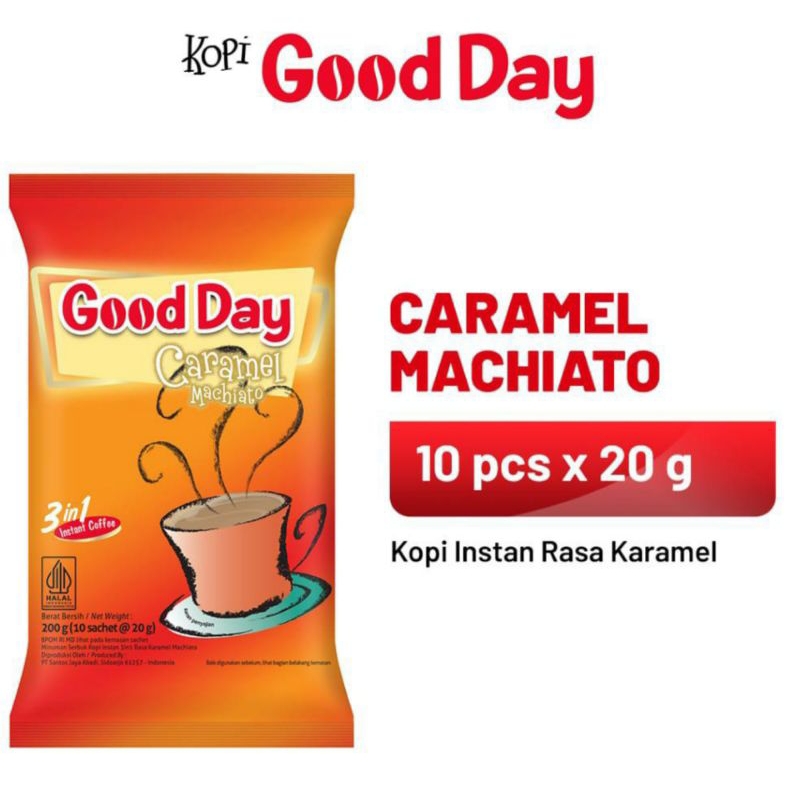 

GOOD DAY HOT 3in1 CARAMEL MACHIATO 10x20gr