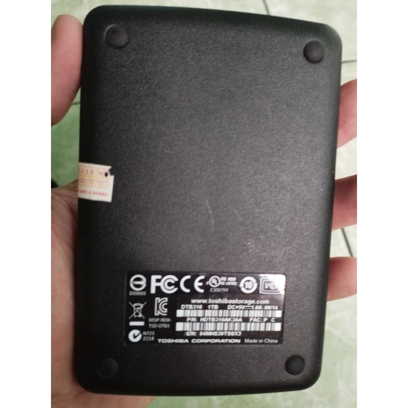 Harddisk Eksternal Rusak Toshiba 1TB