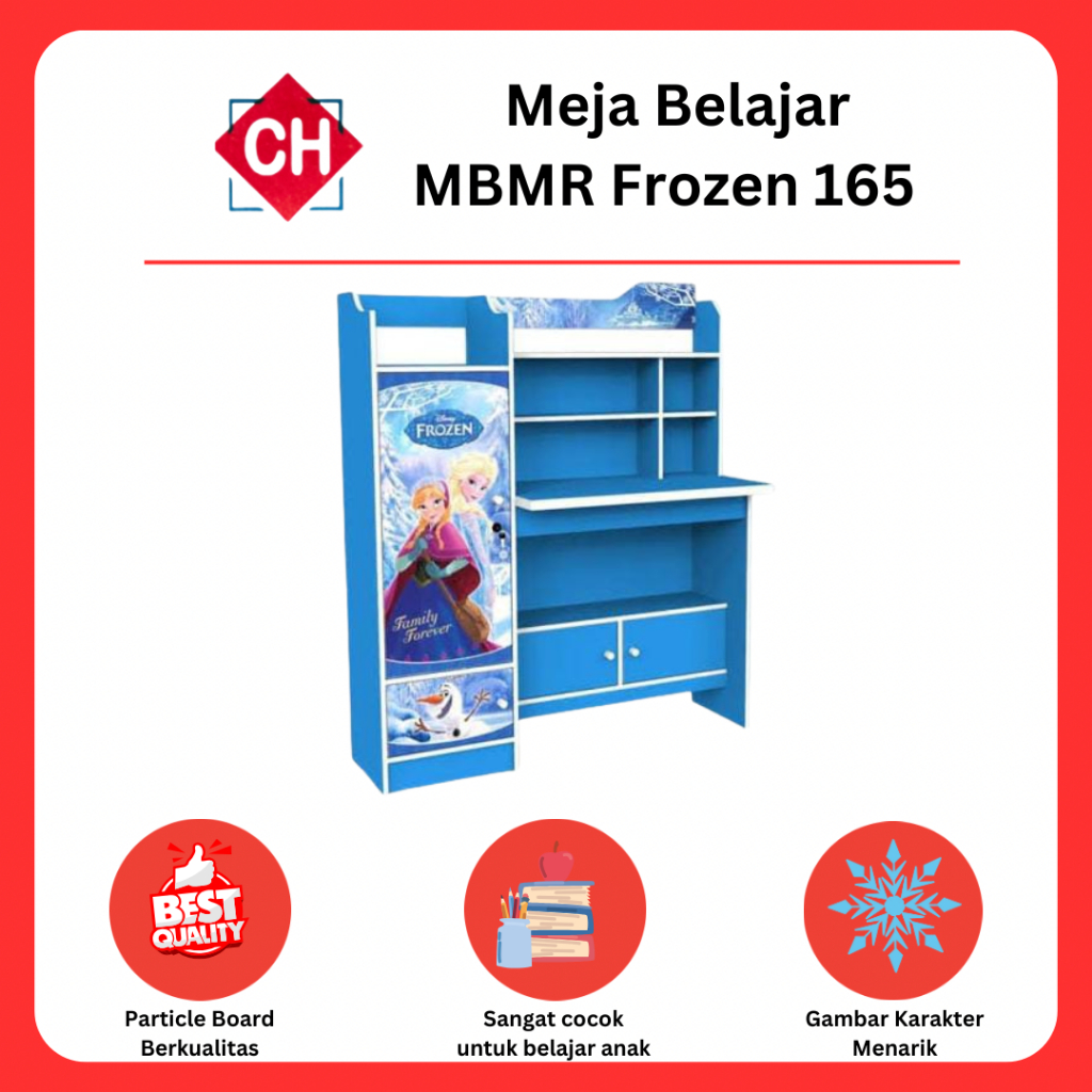 Meja Belajar Anak Partikel MBMR 165 Gambar Frozen Meja Tulis Anak