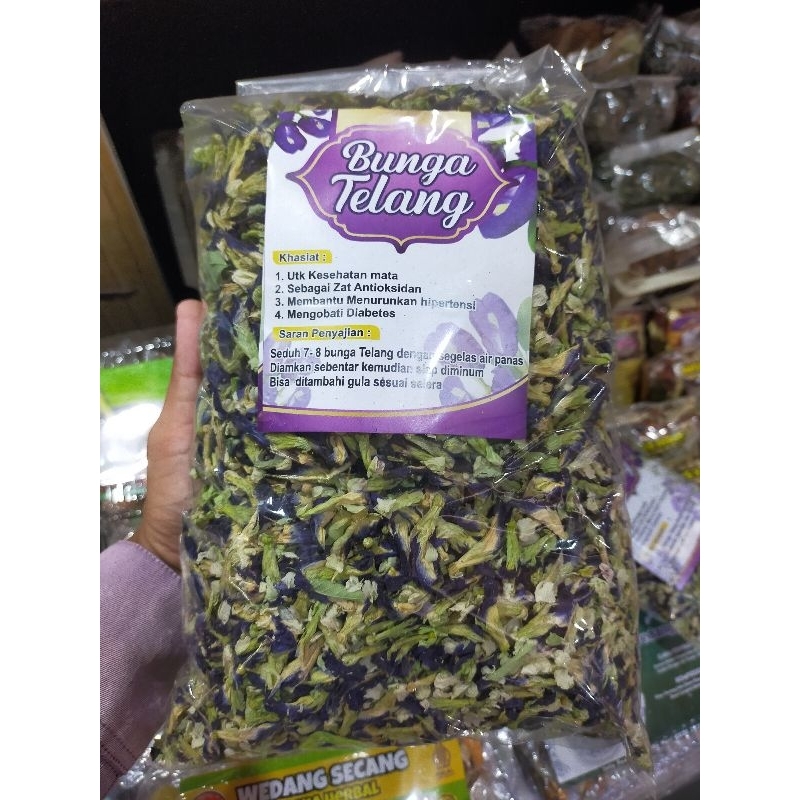 

Bunga telang kering - telang oven - kualitas premium - teh bunga telang - teh herbal - butterfly pea flower