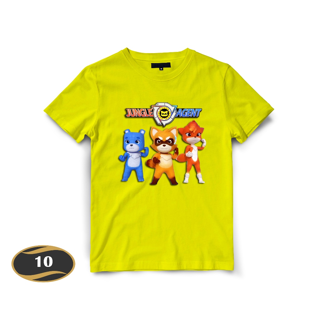 Kaos Anak Jungle Agent kartun TV Baju bahan Katun