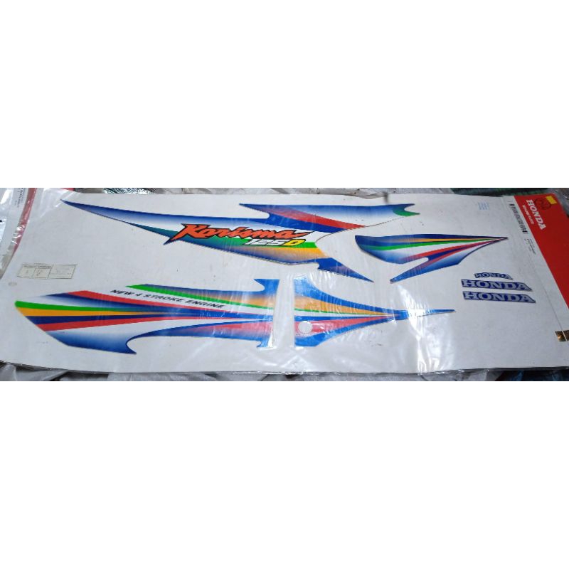 871x0 kph 830 zf original AHM Astra Honda motor stripe set 6 blue dr striping stiker box cover body 