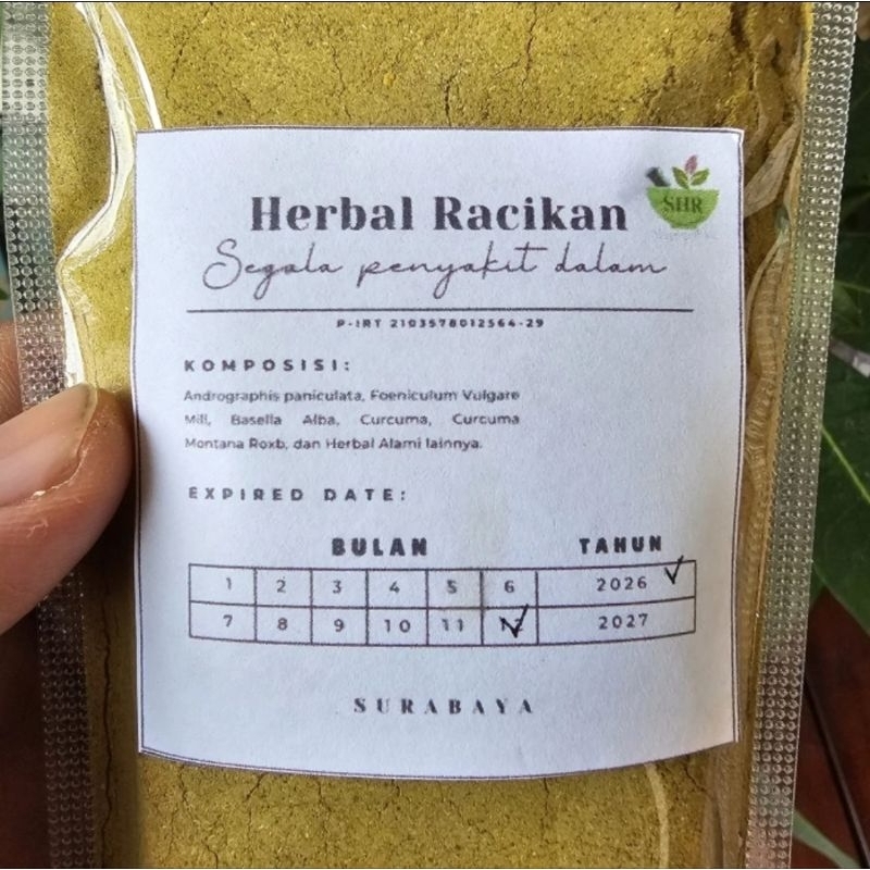 

Bubuk Herbal Racikan Untuk Pengobatan Penyakit Dalam 100gr