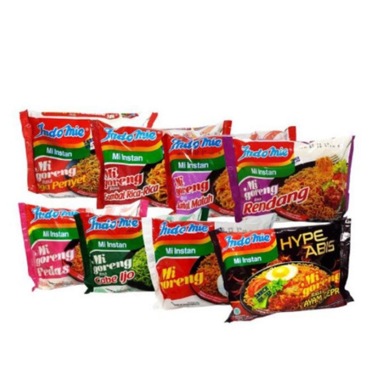 

Indomie Goreng / / Rendang / cabe ijo / Hype geprek / Aceh