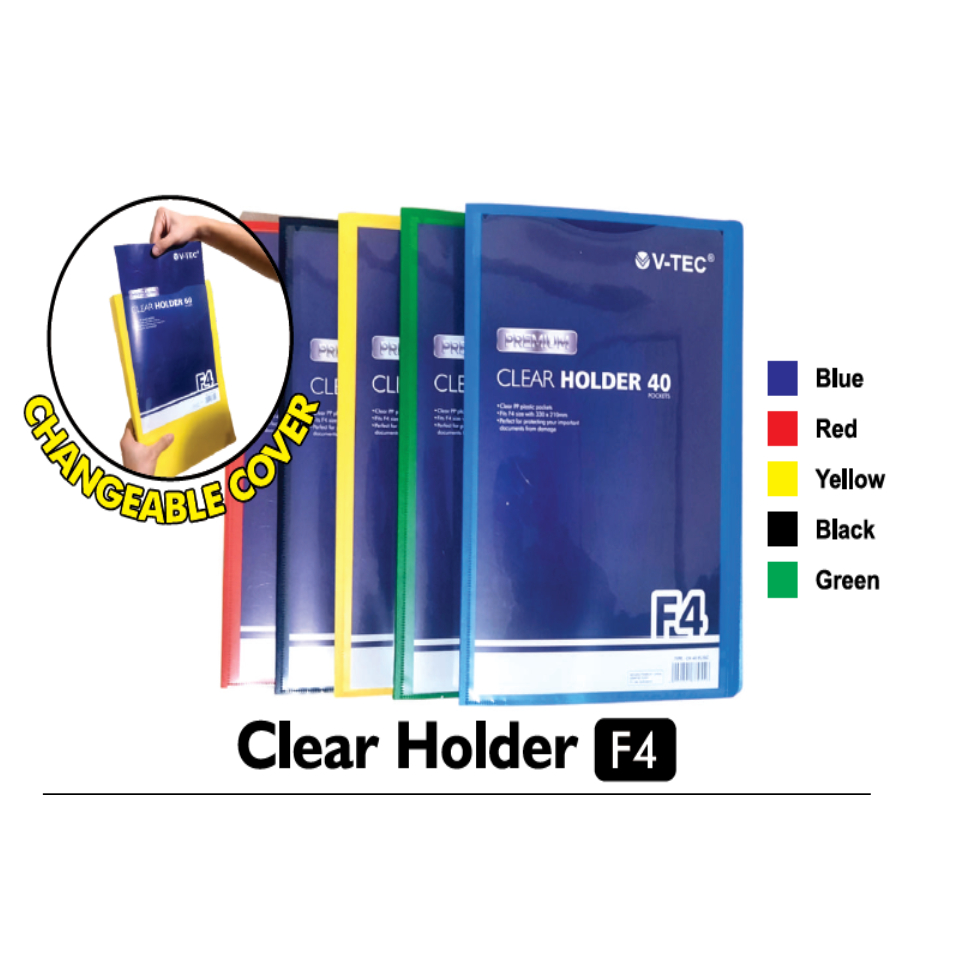 

MAP CLEAR HOLDER V-TEC FOLIO 20/40/60 LEMBAR