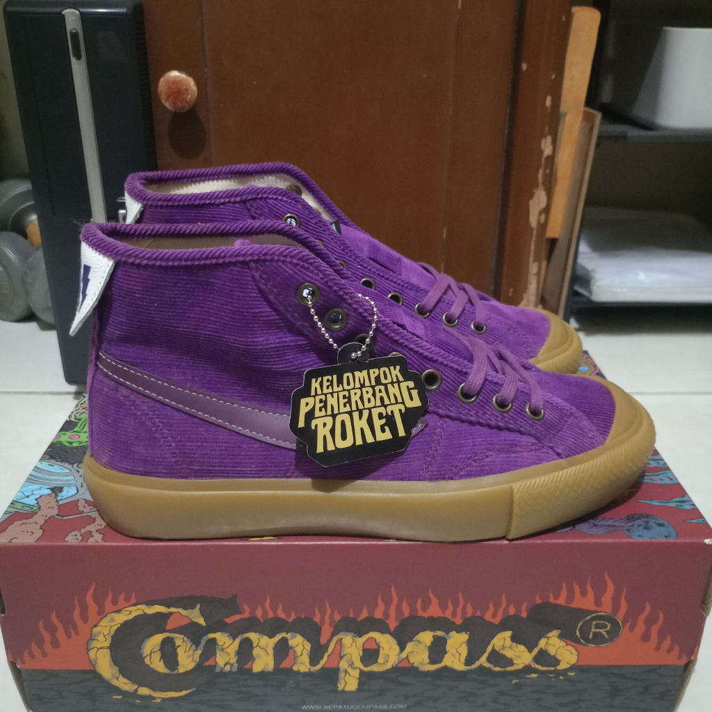 SEPATU COMPASS X KPR REY MARSHALL PURPLE GUM Hi - 39 NEW
