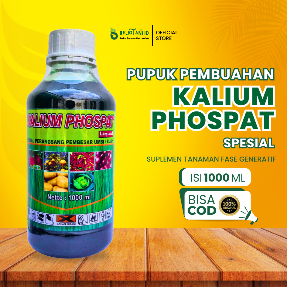 Pupuk Cair KALIUM PHOSPAT 1 Liter Pembesar Umbi dan Buah Nutrisi Tinggi Kalium Fosfat Fase Generatif