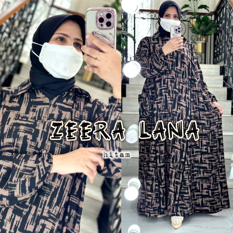 Reena Daily ZEERA LANA Gamis LD 120 Maxi Dress Busana Muslim