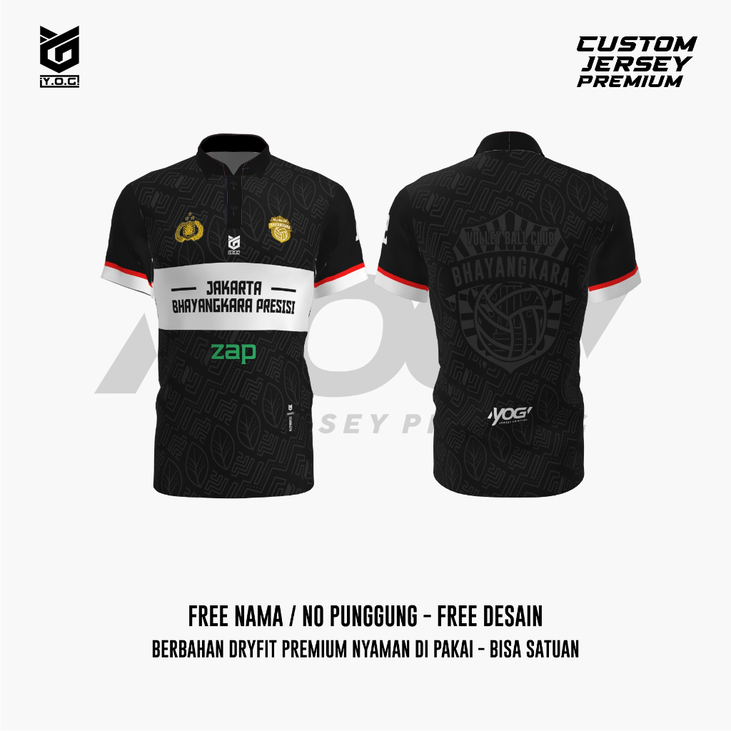 JERSEY JALAN BHAYANGKARA ORIGINAL BERKERAH PROLIGA 2025 PREMIUM - PREORDER [ BISA CUSTOM NOMOR/NAMA 