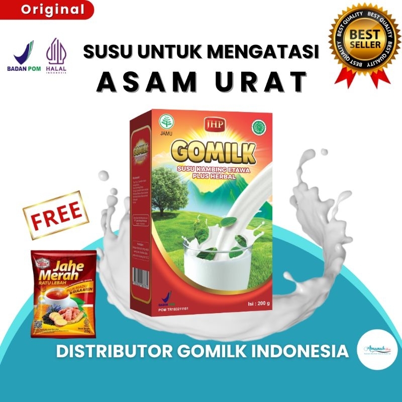 

[BISA COD + GARANSI] [GRATIS JAHE] GOMILK SUSU ETAWA PLUS HERBAL DAUN KELOR Untuk Asam Urat