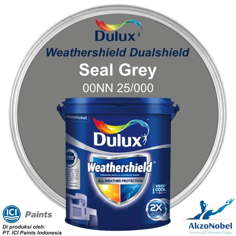 CAT DULUX WEATHERSHIELD 20 LT - SEAL GREY 00NN 25/000