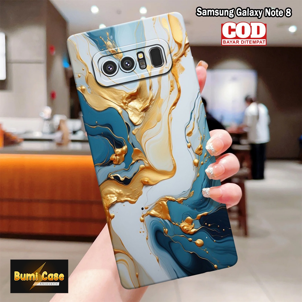 Bumi Case Samsung Galaxy Note 8 - Fashion Case Abstrak - Softcase Pro Camera Samsung Galaxy Note 8 -