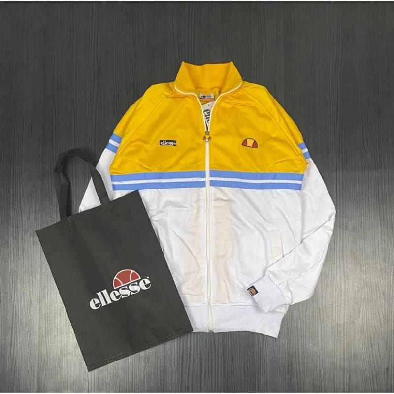 TRACKTOP ELLESSE KUNING PUTIH FULL TAG IM PORT