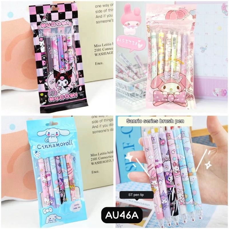 

PULPEN GEL MEKANIK 1SET ISI 6PCS / PULPEN MEKANIK MOTIF SANRIO / BOLPOIN MEKANIK MOTIF LUCUPulpen mekanik motif SANRIO lucu dengan 1SET ISI 6PCSPulpen