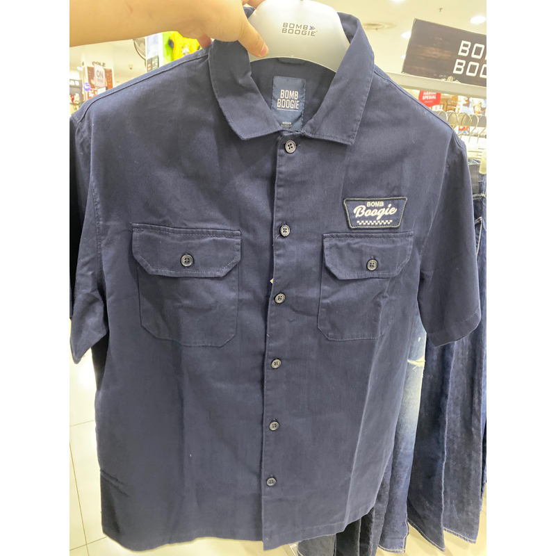 kemeja lengan pendek bombboogie