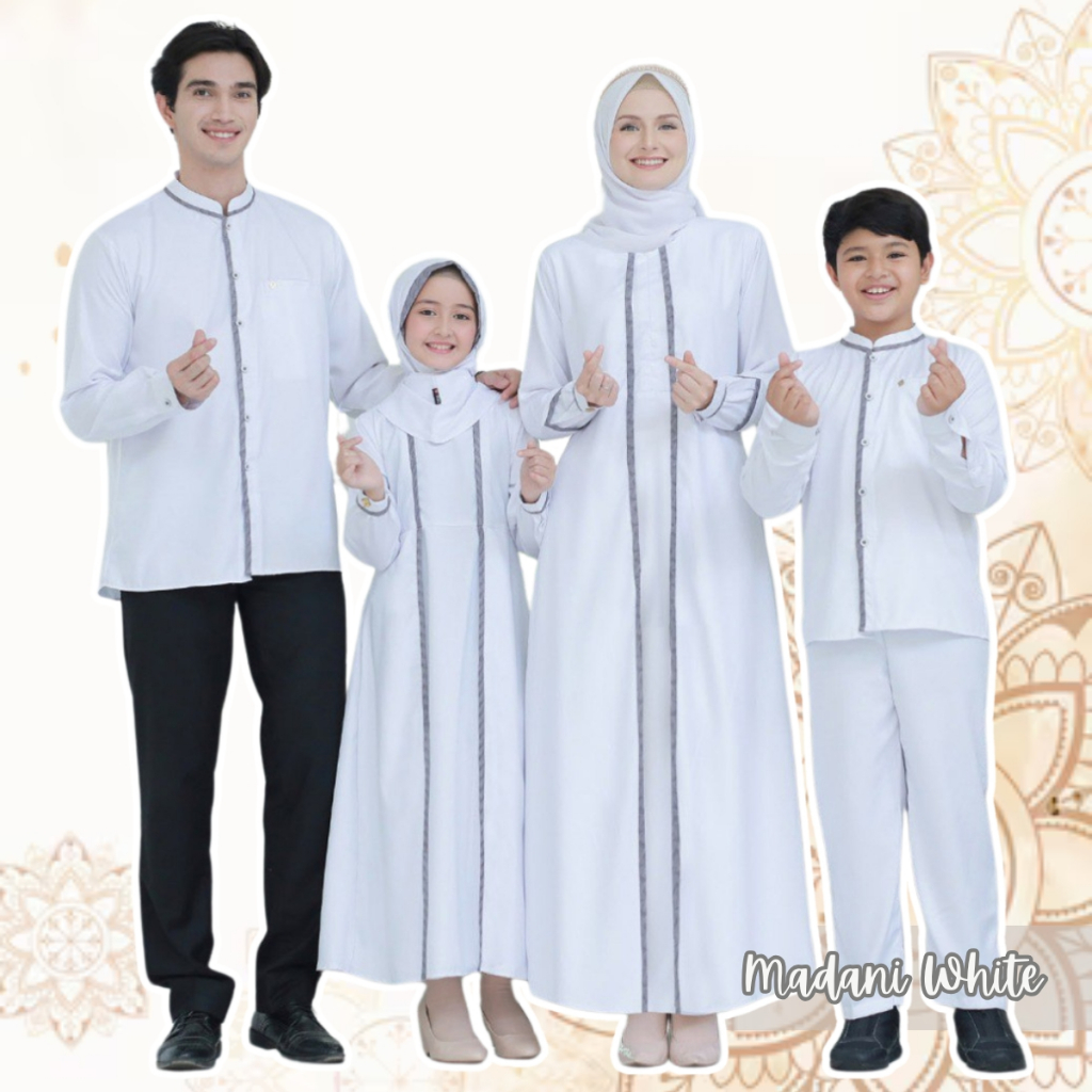 Family Set Keluarga Baju Lebaran Couple Motif Terbaru Silmi Madani Family
