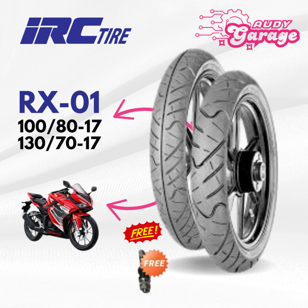 Ban CBR 150 IRC RX01 100/80-17 130/70-17 depan belakang paket sepasang TUbeless