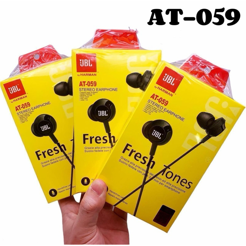 HF HEADSET HANSFREE JBL AT-059 EARPHONE AT-059 MUSIC BASS KUALITAS BAGUSS