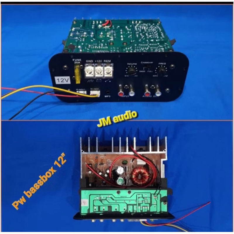 Power KIT BASS TUBE ACTIVE DC 12VOLT Buat Angkat SUBwoofer 12Inch Max 450Watt