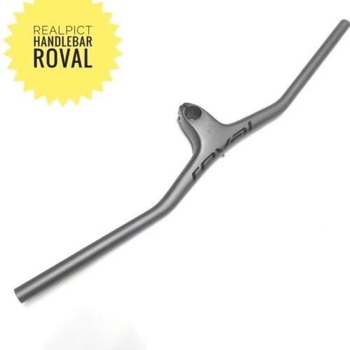 Carbon Integrated Handlebar Grey Matt Stang karbon Sepeda XC MTB - Setang Sepeda