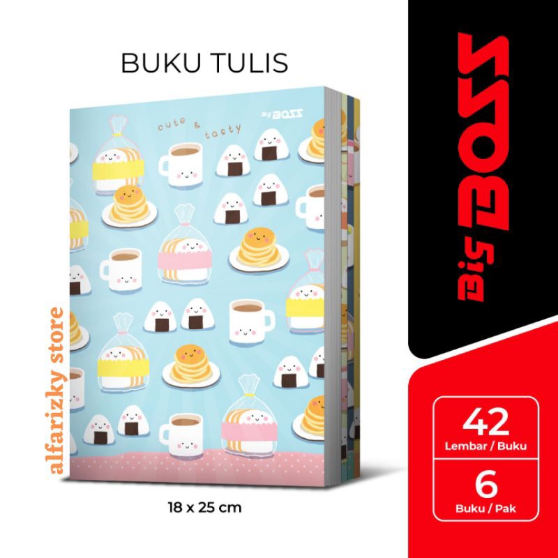 

[6 BUKU] Buku Tulis Big Boss 42 Lembar 1 PAK - Notebook Ukuran Boxy B5