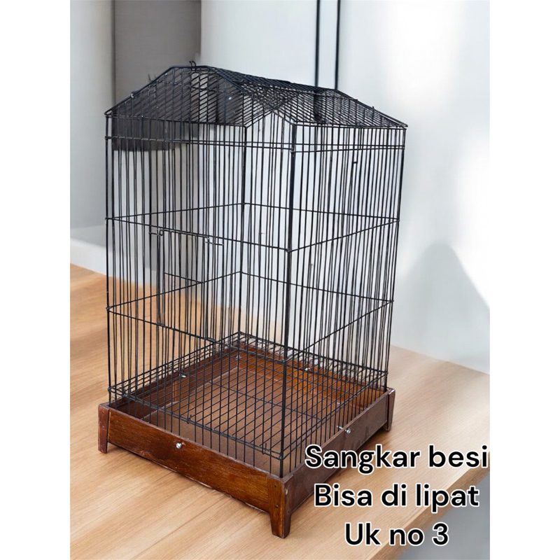 SANGKAR BESI KOTAK LIPAT UK NO 3