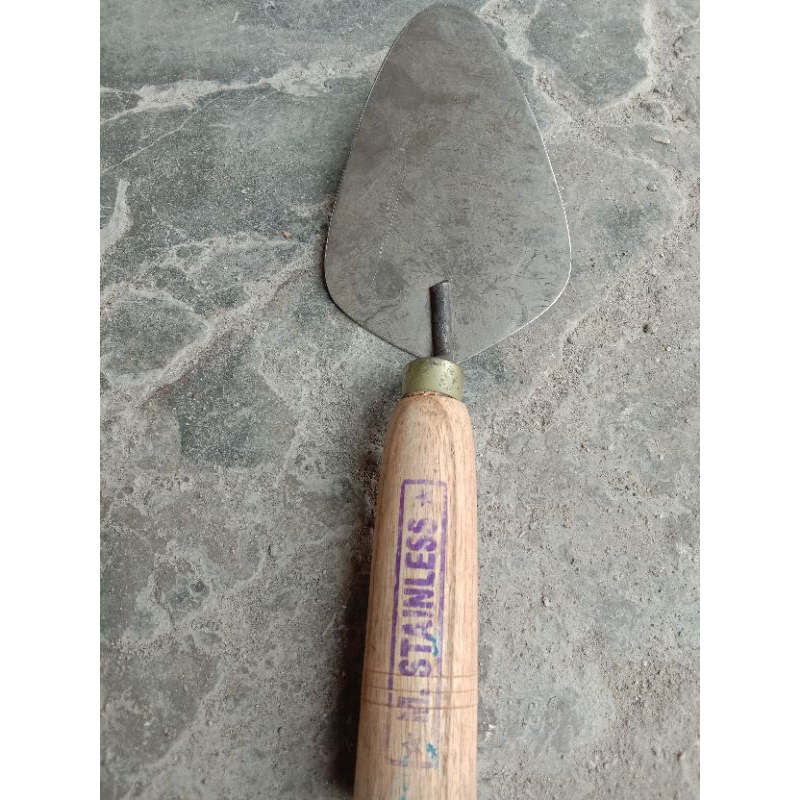 sendok/cetok semen stainless/stenles/stenlis paku 3