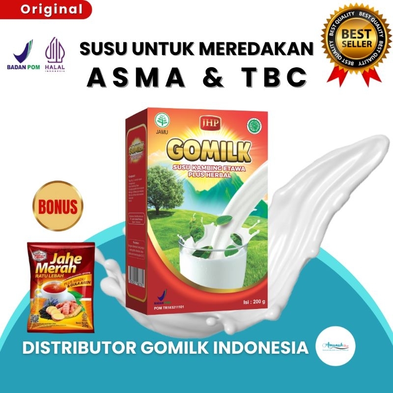 

[BISA COD + GARANSI] [GRATIS JAHE] GOMILK SUSU ETAWA DAUN KELOR Untuk Mengatasi Asma & TBC