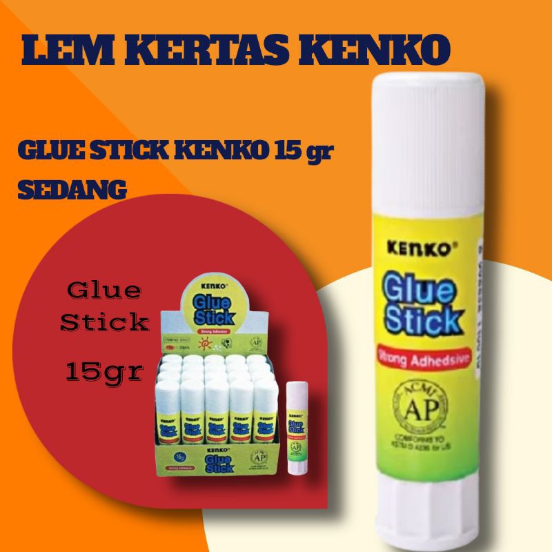 

KENKO LEM KERTAS GLUE STICK KENKO 15 GR SEDANG