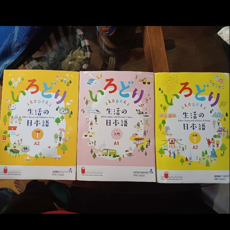 IRODORI JEPANG INDONESIA : JFT IRODORI SEIKATSU NO NIHONGO,  A1 TINGKAT PEMULA, A2 TINGKAT DASAR