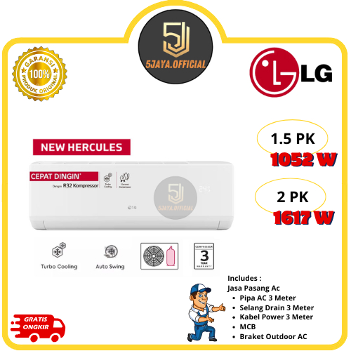 AC LG Standar 1.5PK, 2PK - H12TN4/H18TN4