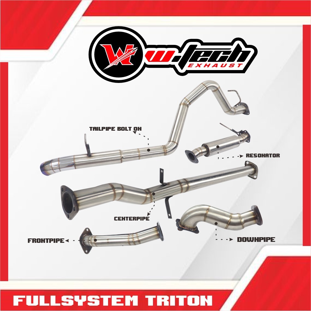 Wtech Exhaust Fullsystem Triton