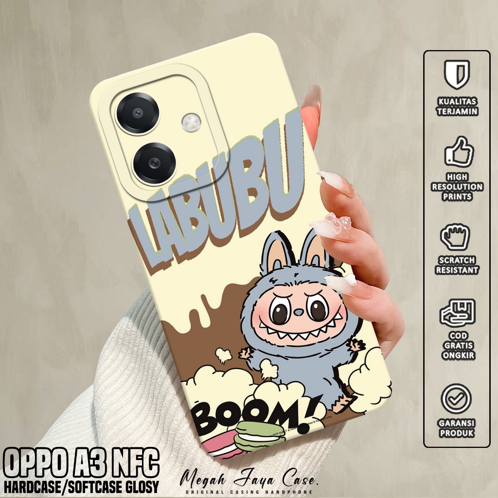 Case Hp OPPO A3 NFC - Casing OPPO A3 NFC Motif labubu - Silikon OPPO A3 NFC - Softcase Hp OPPO A3 NF