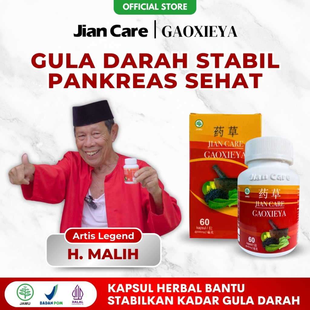 Jian Care Gaoxieya - Obat herbal cina alami atasi diabetes dan gula darah tinggi Original BPOM
