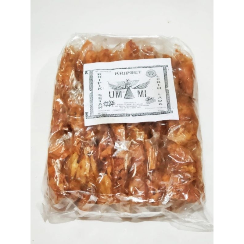 

Kripset Ummi keripik singkong super pedas 1 bungkus isi 24 pcs