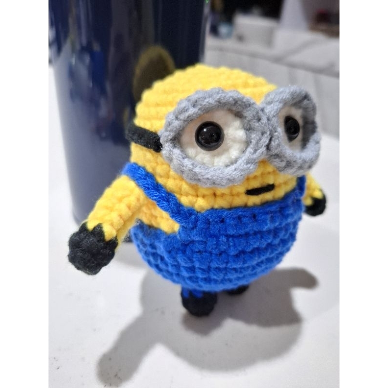 Amigurumi Minion Bob keychain bagcharm