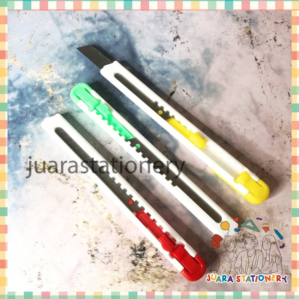 

1401 - Cutter Renteng Kecil / Cutter / Silet / Pemotong Kertas / Pemotong / Cuter / Kuter / cutter / cutter mini / pemotong kertas / pisau cutter / alat pemotong kertas / paper cutter / cutter mini lucu / tape cutter / alat potong kertas / cutter kecil