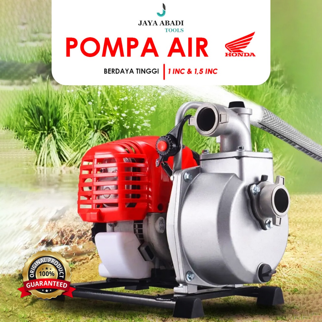 HONDA Mesin Pompa Air Bensin 1 Inch 1.5 Inch Outdoors Pompa Irigasi Sedot Air Sawah Empang