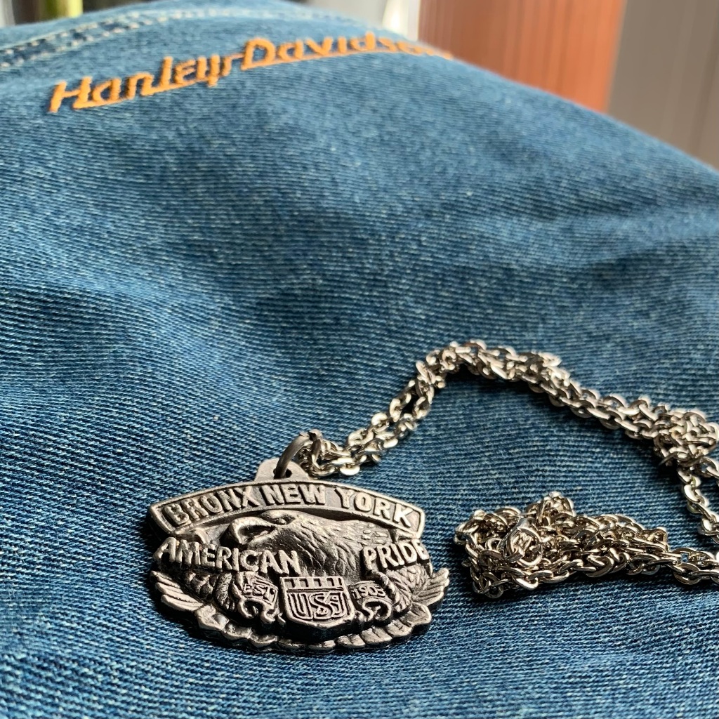 Kalung Harley Davidson Perak Bakar Bronx New York 12607