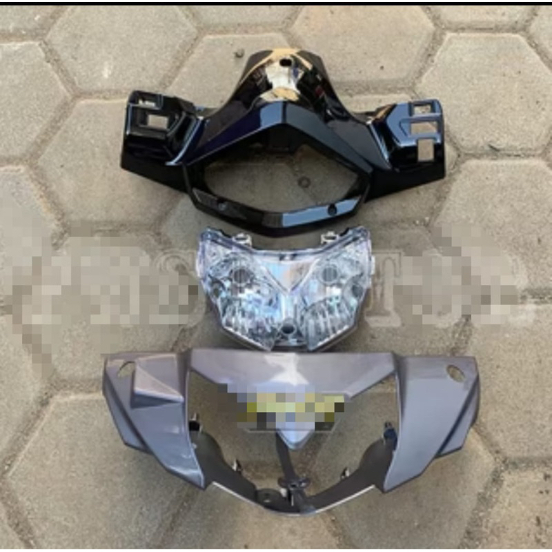 BATOK DEPAN BELAKANG SHOGUN R 125 NEW SHOGUN FL WARNA SILVER